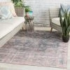 Outlet ???? Gracewood Hollow Carty Indoor/Outdoor Oriental Blue And Light Pink Area Rug ???? -Gracewood Hollow shop Aiden Indoor Outdoor Oriental Blue Light Pink Area Rug