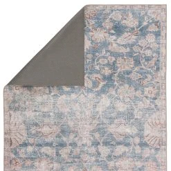 Outlet ???? Gracewood Hollow Carty Indoor/Outdoor Oriental Blue And Light Pink Area Rug ???? -Gracewood Hollow shop Aiden Indoor Outdoor Oriental Blue Light Pink Area Rug 4