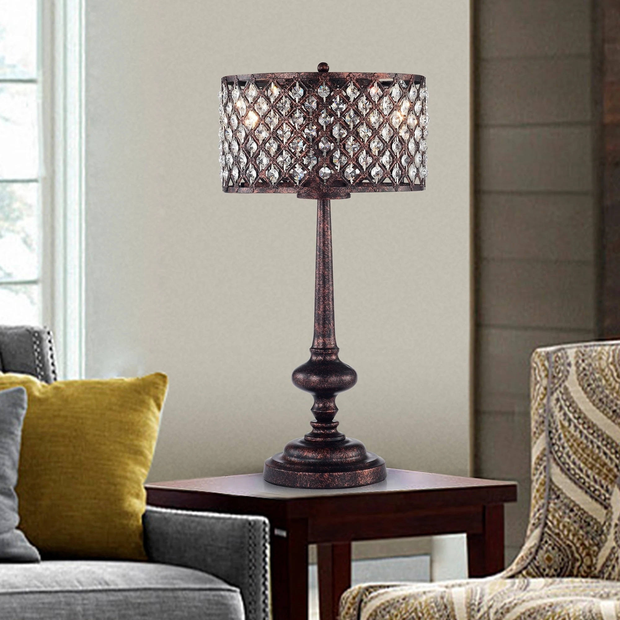 Hot Sale ???? Gracewood Hollow Huo 3-light Table Lamp ???? 3 Hot Sale ???? Gracewood Hollow Huo 3-light Table Lamp ????