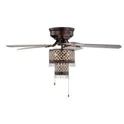 Cheap ???? Gracewood Hollow Huo 52-inch Rustic Bronze Lighted Flush Mount Ceiling Fan With Crystal Drum Shade ???? 11 Cheap ???? Gracewood Hollow Huo 52-inch Rustic Bronze Lighted Flush Mount Ceiling Fan With Crystal Drum Shade ???? -Gracewood Hollow shop Arin Rustic Bronze 52 Inch 5 Blade Lighted Flush Mount Ceiling Fan Pull Chain e42c5006 02b5 43fb a647 8a8b41800ee5