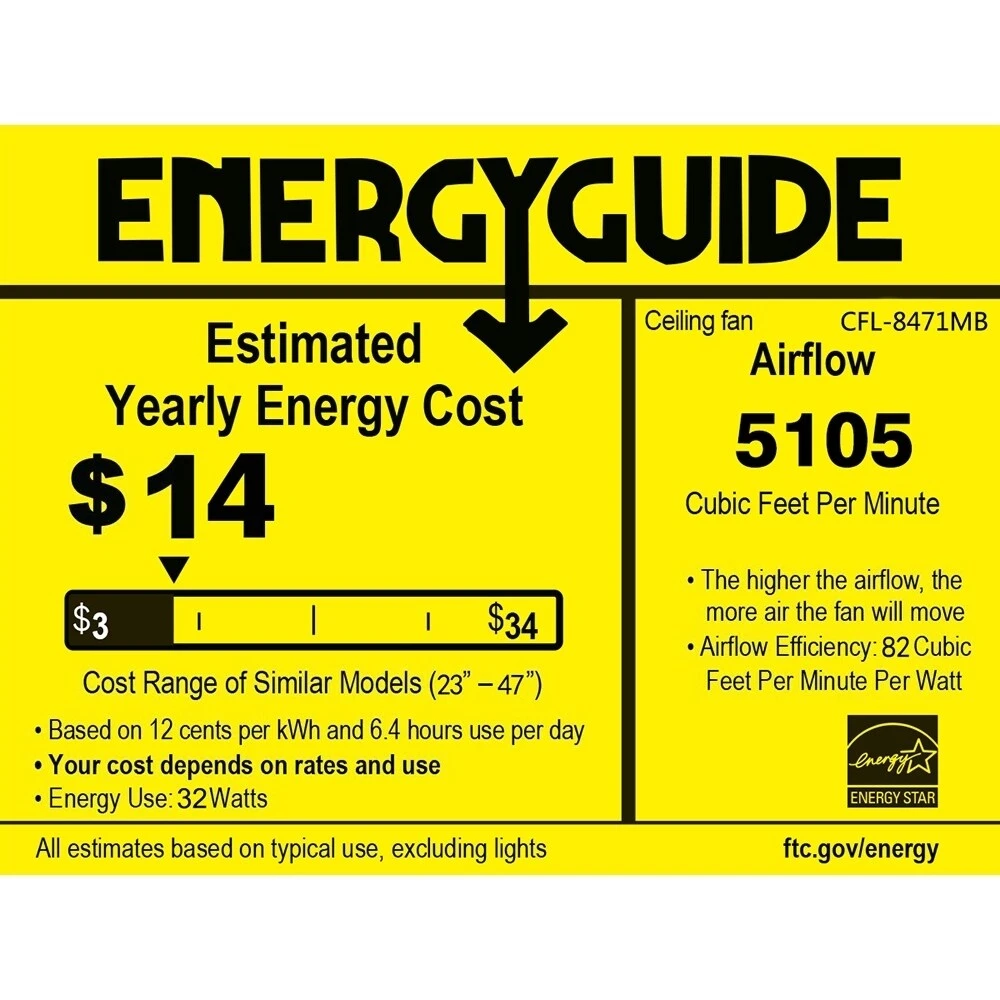 Brand new ⭐ Gracewood Hollow 31-inch Matte Black Ceiling Fan Crystal ⭐ 7 Brand new ⭐ Gracewood Hollow 31-inch Matte Black Ceiling Fan Crystal ⭐ - Image 5