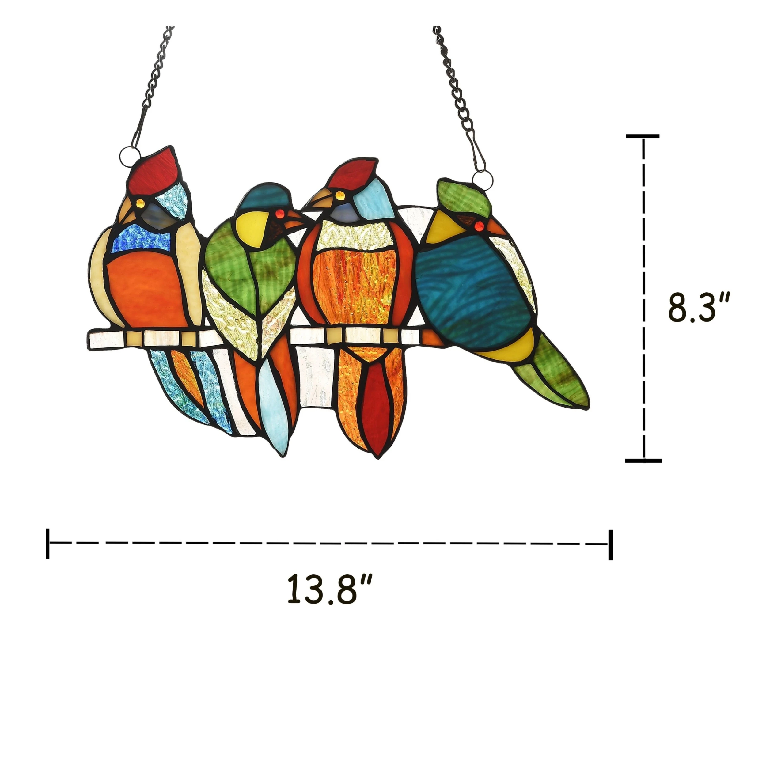 Cheapest ???? Gracewood Hollow Deffalah 65-piece Stained Glass Birds Window Suncatcher ???? 6 Cheapest ???? Gracewood Hollow Deffalah 65-piece Stained Glass Birds Window Suncatcher ???? - Image 4