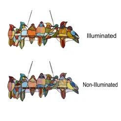 Best deal ???? Gracewood Hollow Deffalah 141-piece Stained Glass Birds Window Suncatcher ❤️ -Gracewood Hollow shop Bird Design Window Panel Suncatcher 816cd903 338e 4658 bc03 3a586087bf85