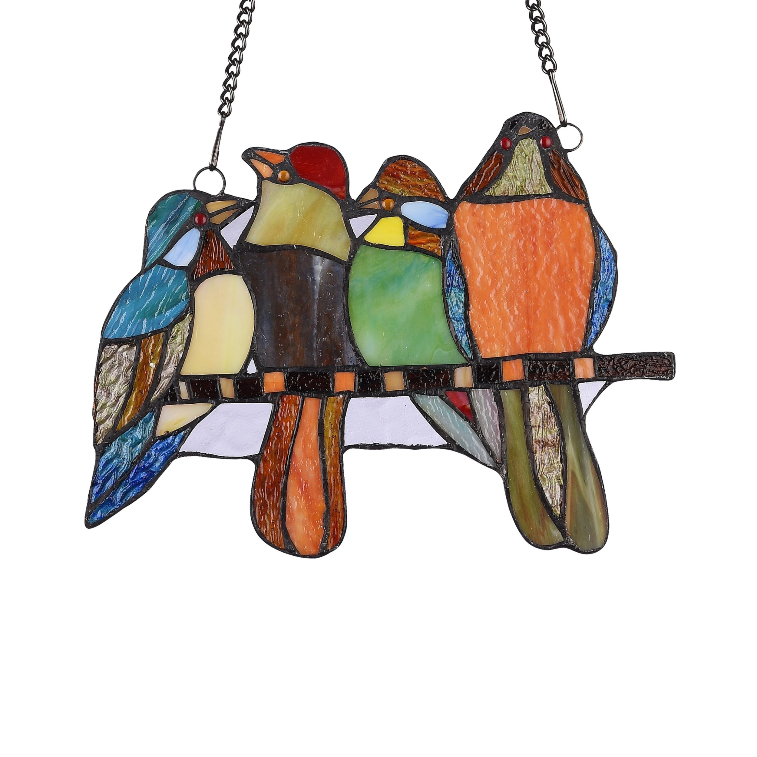 Brand new ???? Gracewood Hollow Deffalah 66-piece Stained Glass Birds Window Suncatcher ✔️ 4 Brand new ???? Gracewood Hollow Deffalah 66-piece Stained Glass Birds Window Suncatcher ✔️ - Image 2