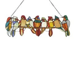 Coupon ???? Gracewood Hollow Deffalah 146-piece Stained Glass Birds Window Suncatcher ????