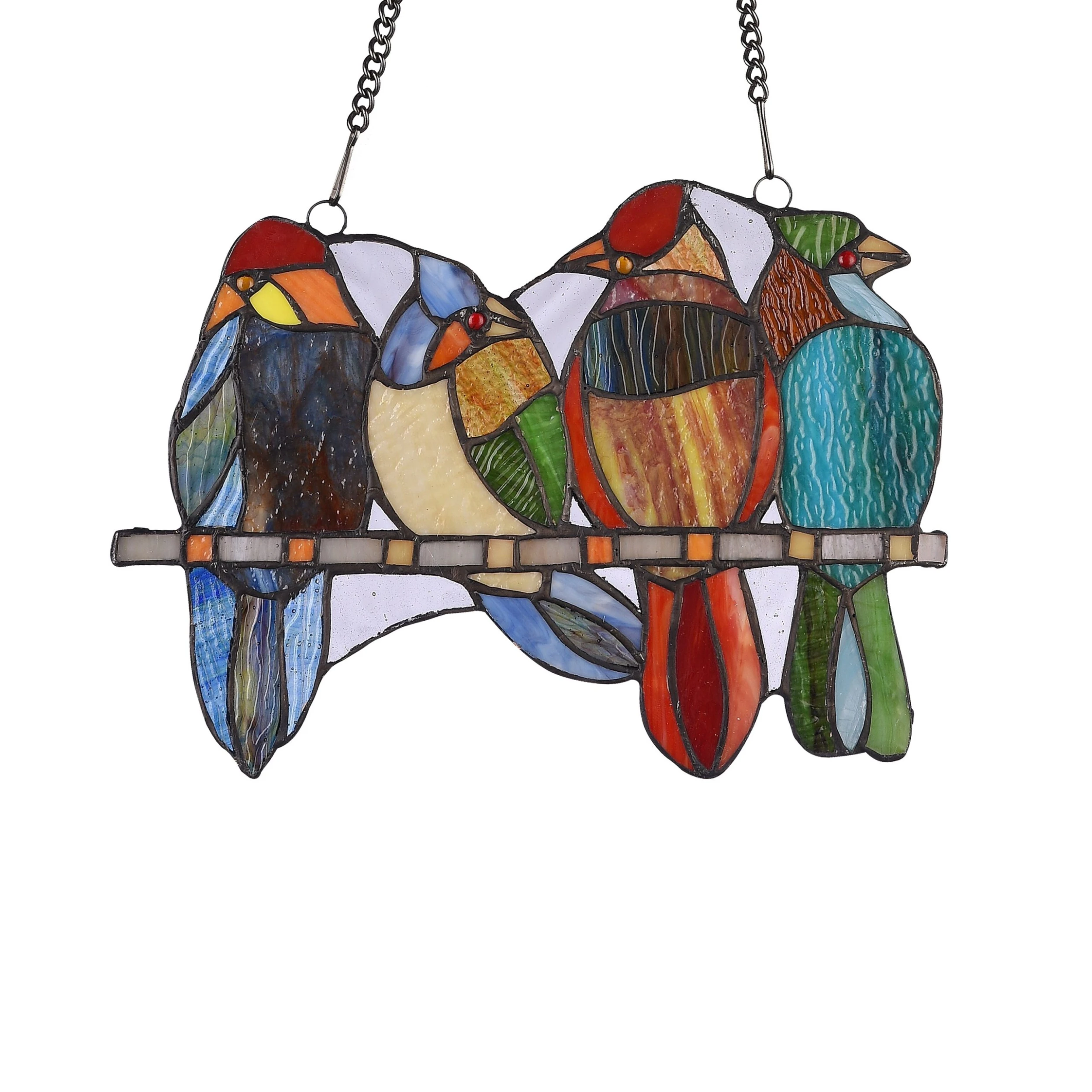 Promo ❤️ Gracewood Hollow Deffalah 73-piece Stained Glass Birds Window Suncatcher ✔️ 4 Promo ❤️ Gracewood Hollow Deffalah 73-piece Stained Glass Birds Window Suncatcher ✔️ - Image 2