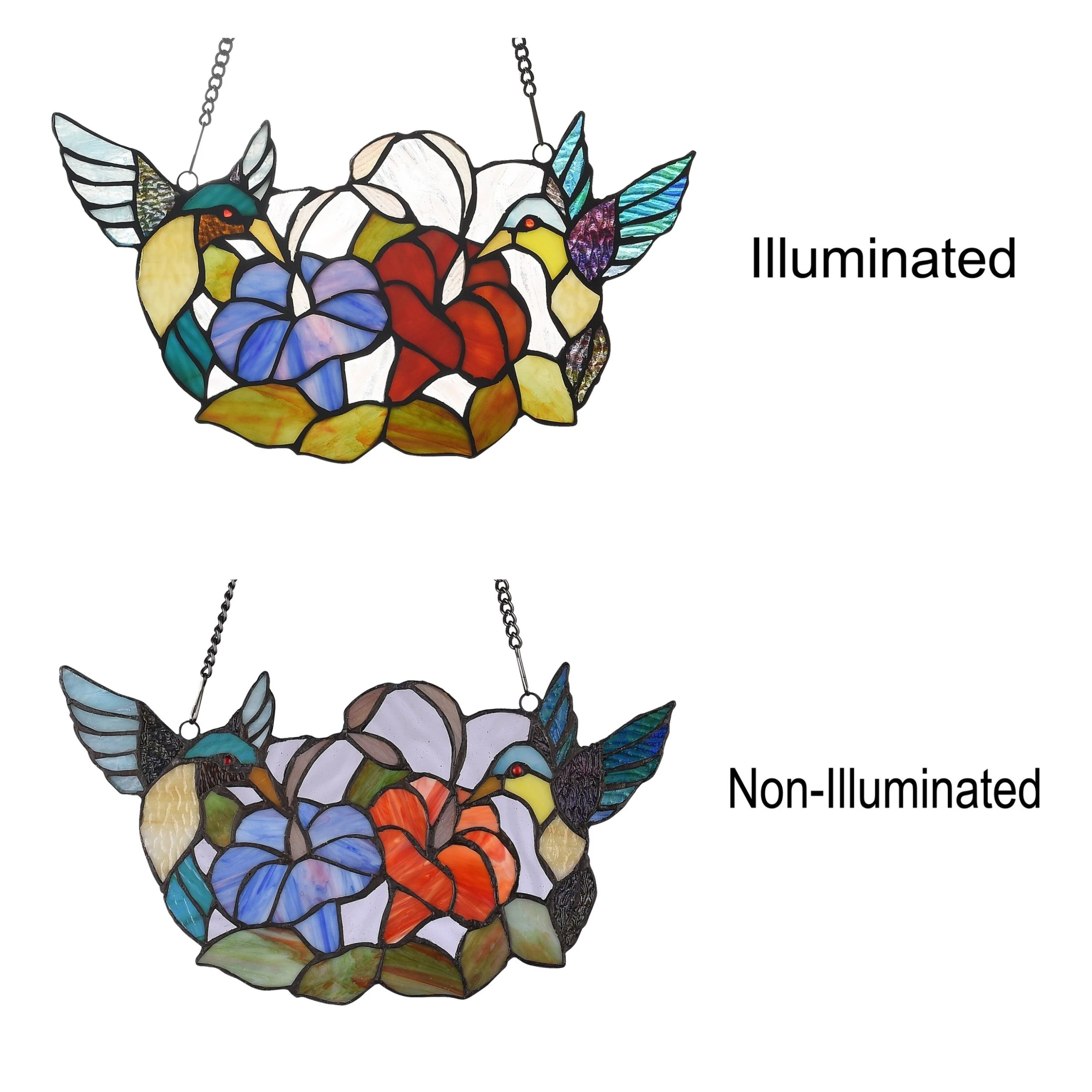 Coupon ???? Gracewood Hollow Deffalah 72-piece Stained Glass Birds/Flowers Window Suncatcher ???? 5 Coupon ???? Gracewood Hollow Deffalah 72-piece Stained Glass Birds/Flowers Window Suncatcher ???? - Image 3