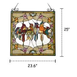Hot Sale ???? Gracewood Hollow Deffalah Stained Glass Bird/Flower Window Panel Suncatcher ???? 9 Hot Sale ???? Gracewood Hollow Deffalah Stained Glass Bird/Flower Window Panel Suncatcher ???? -Gracewood Hollow shop Bird and Flower Design Window Panel Suncatcher 24fe093f 1262 4c52 a7cb ecd9e888ecbf