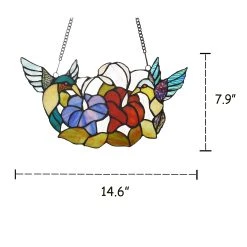 Coupon ???? Gracewood Hollow Deffalah 72-piece Stained Glass Birds/Flowers Window Suncatcher ???? 9 Coupon ???? Gracewood Hollow Deffalah 72-piece Stained Glass Birds/Flowers Window Suncatcher ???? -Gracewood Hollow shop Bird and Flower Design Window Panel Suncatcher 61adf3e0 79e6 4bbf 8a6c 724ae88830e6