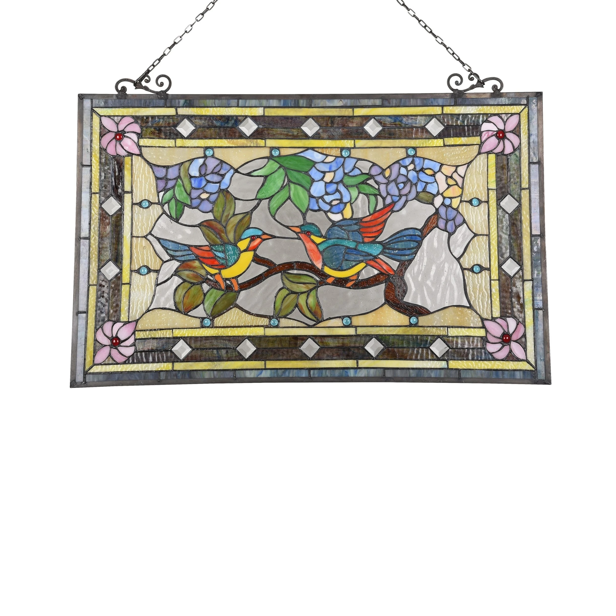 Buy ✨ Gracewood Hollow Lamko Floral Stained Glass Window Panel Suncatcher ???? 4 Buy ✨ Gracewood Hollow Lamko Floral Stained Glass Window Panel Suncatcher ???? - Image 2
