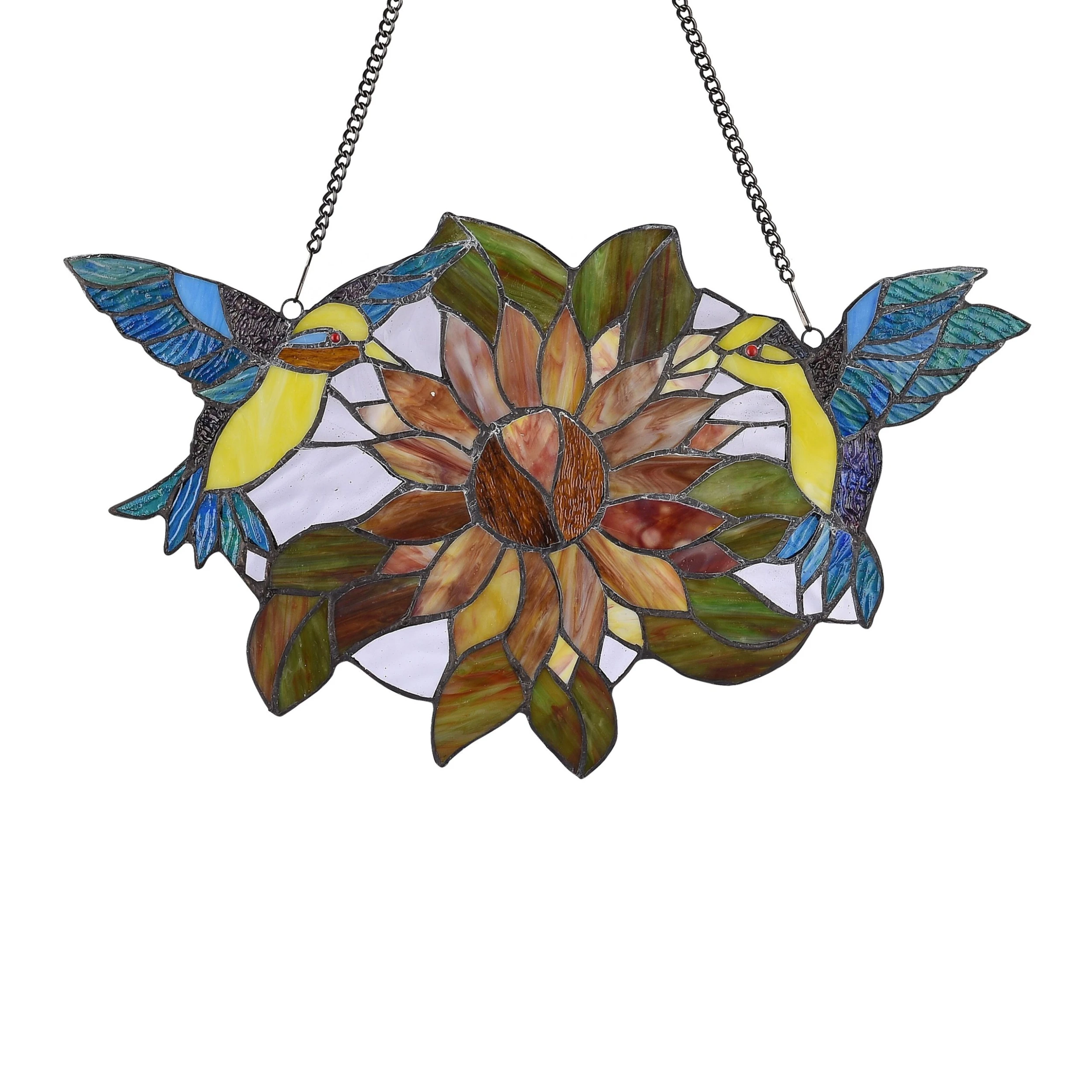 New ???? Gracewood Hollow Bolamba Stained Glass Birds/Flowers Window Suncatcher ⭐ 4 New ???? Gracewood Hollow Bolamba Stained Glass Birds/Flowers Window Suncatcher ⭐ - Image 2