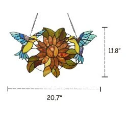 New ???? Gracewood Hollow Bolamba Stained Glass Birds/Flowers Window Suncatcher ⭐ 9 New ???? Gracewood Hollow Bolamba Stained Glass Birds/Flowers Window Suncatcher ⭐ -Gracewood Hollow shop Bird and Flower Design Window Panel Suncatcher. d5eae8d4 ce3b 4107 b53f 2671ea61296c