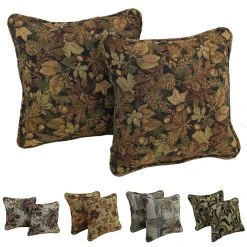 Budget ???? Gracewood Hollow Chaat Floral Corded Tapestry Pillows (Set Of 2) Japanese Garden ????
