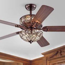 Wholesale ⌛ Gracewood Hollow Inada 52-inch Ceiling Fan Chrome ????