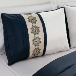 New ???? Gracewood Hollow Heco 7-piece Embroidered Comforter Set Multi / Gold / Navy ???? -Gracewood Hollow shop Brentley Embroideried 7 piece comforter set d86d2a0a ddea 49c2 bf91 f64f84cd1249