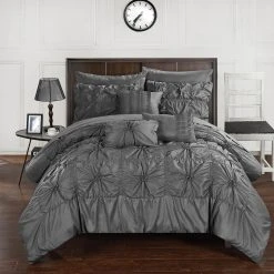 Best reviews of ✔️ Gracewood Hollow Redshirt Charcoal 10-piece Bed In A Bag Comforter Set ⭐