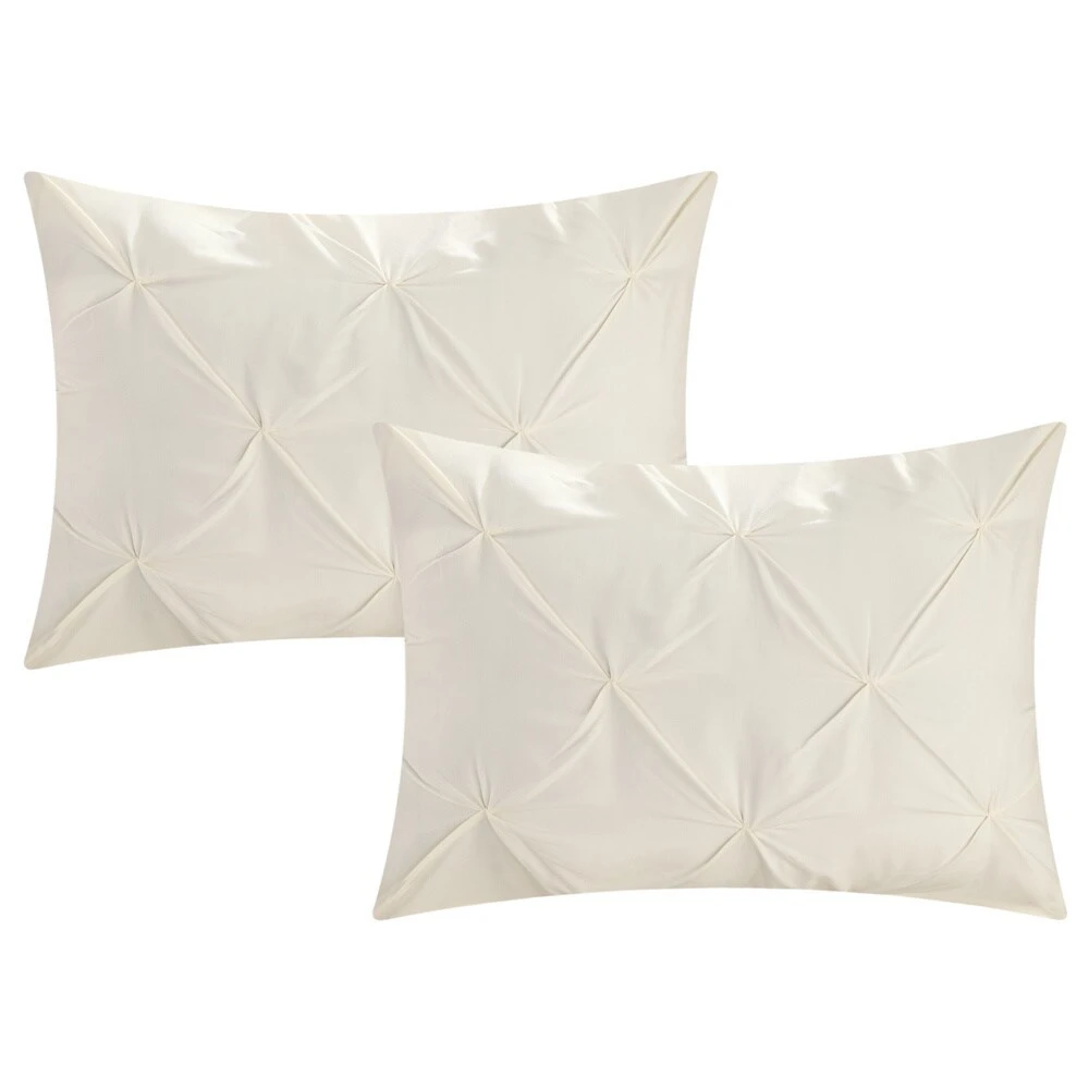 Wholesale ???? Gracewood Hollow Charlene Pleated 10-piece Bed In A Bag Set Beige / White ???? 5 Wholesale ???? Gracewood Hollow Charlene Pleated 10-piece Bed In A Bag Set Beige / White ???? - Image 3