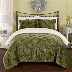 Flash Sale ???? Gracewood Hollow George 3-piece Bed-in-a-Bag Green Comforter Set ????