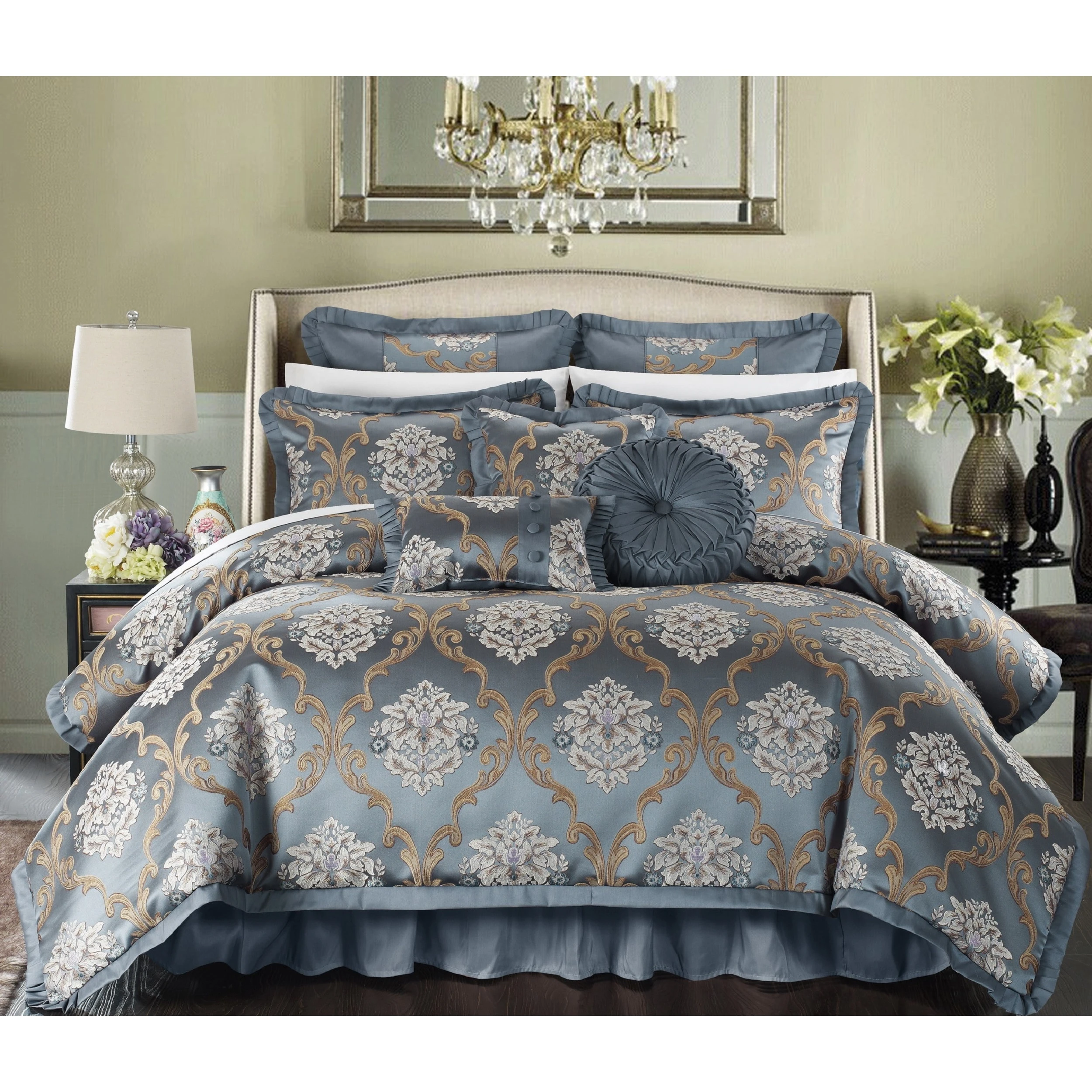 Buy ???? Gracewood Hollow Millum Jacquard 9-piece Comforter Set Blue ???? 3 Buy ???? Gracewood Hollow Millum Jacquard 9-piece Comforter Set Blue ????