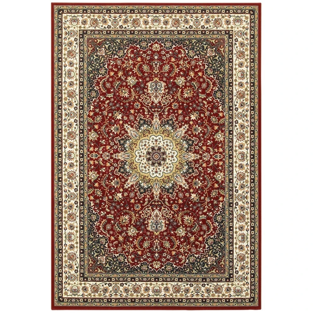 Hot Sale ???? Gracewood Hollow Stora Red/Ivory Classic Medallion Area Rug ???? 17 Hot Sale ???? Gracewood Hollow Stora Red/Ivory Classic Medallion Area Rug ???? - Image 15