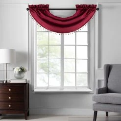 Best Pirce ???? Gracewood Hollow Galang Faux Silk Waterfall Beaded Window Valance - 42"x22" Chocolate ???? -Gracewood Hollow shop Colette Faux Silk Waterfall Beaded Window Valance 0bd4c072 bac9 4fba b2b4 e9a97ca999da