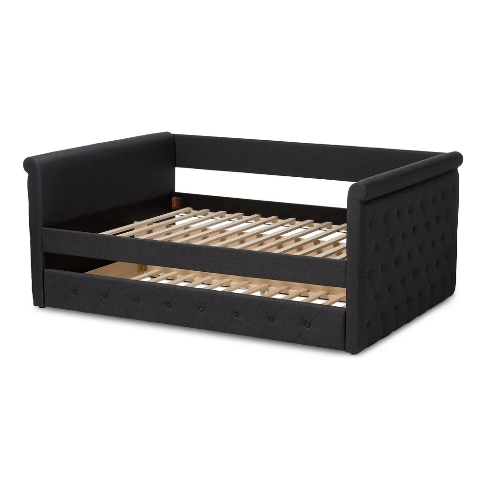 Brand new ???? Gracewood Hollow Erdrich Upholstered Daybed With Trundle Grey ???? 9 Brand new ???? Gracewood Hollow Erdrich Upholstered Daybed With Trundle Grey ???? - Image 7