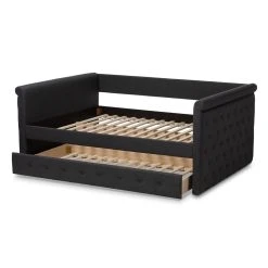 Brand new ???? Gracewood Hollow Erdrich Upholstered Daybed With Trundle Grey ???? 24 Brand new ???? Gracewood Hollow Erdrich Upholstered Daybed With Trundle Grey ???? -Gracewood Hollow shop Contemporary Fabric Upholstered Daybed with Trundle by Baxton Studio aa085f9a b10a 47ec 9079 3186aaad8372 1000