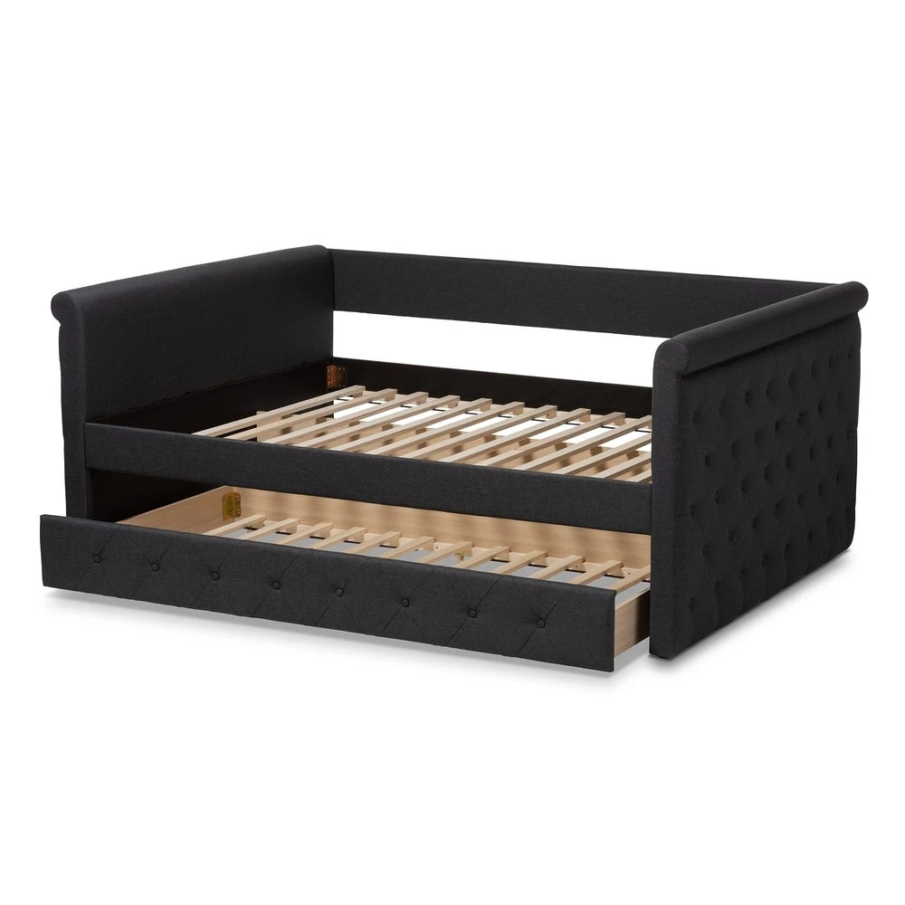 Brand new ???? Gracewood Hollow Erdrich Upholstered Daybed With Trundle Grey ???? 10 Brand new ???? Gracewood Hollow Erdrich Upholstered Daybed With Trundle Grey ???? - Image 8