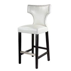 Flash Sale ???? Gracewood Hollow Orbelyan Bar-height Barstool With Metal Studs (Set Of 2) White ✔️ -Gracewood Hollow shop CorLiving Kings Bar Height Barstool with Metal Studs Set of 2 71603546 a59a 4269 a425 088018c95ef5
