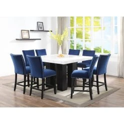Brand new ???? Gracewood Hollow Mhlanga Counter-height Dining Chairs (Set Of 2) Blue Velvet ⌛ -Gracewood Hollow shop Crystal Modern Counter Height Dining Chair by Greyson Living Set of 2 fb26713d fabb 42e7 a351 ee60764ce467 1000