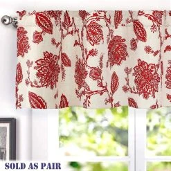 Cheap ???? Gracewood Hollow Kapil Floral Blackout Lined Thermal Insulated Window Valance Pair Red ???? -Gracewood Hollow shop DriftAway Freda Floral Blackout Lined Thermal Insulated Window Valance Pair 622ccfec 4072 47f4 99fa 6bd25bd13b74