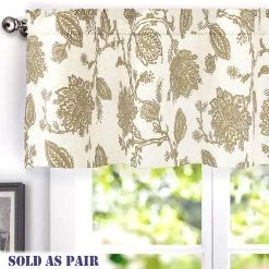 Cheap ???? Gracewood Hollow Kapil Floral Blackout Lined Thermal Insulated Window Valance Pair Red ????
