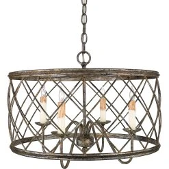 Cheapest ???? Gracewood Hollow Anhaght 4-light Century Silver Leaf Light Pendant - Century Silver Leaf ????