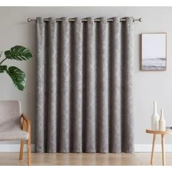 Hot Sale ???? Gracewood Hollow Plakalo Embossed Thermal-weaved Blackout Grommet Drapery Curtains Light Grey ???? 20 Hot Sale ???? Gracewood Hollow Plakalo Embossed Thermal-weaved Blackout Grommet Drapery Curtains Light Grey ???? -Gracewood Hollow shop Evelyn Embossed Thermal Weaved Blackout Grommet Premium Drapery Curtains 1