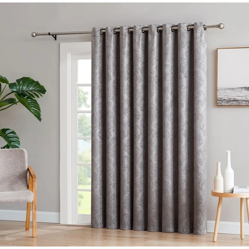 Hot Sale ???? Gracewood Hollow Plakalo Embossed Thermal-weaved Blackout Grommet Drapery Curtains Light Grey ???? 7 Hot Sale ???? Gracewood Hollow Plakalo Embossed Thermal-weaved Blackout Grommet Drapery Curtains Light Grey ???? - Image 5
