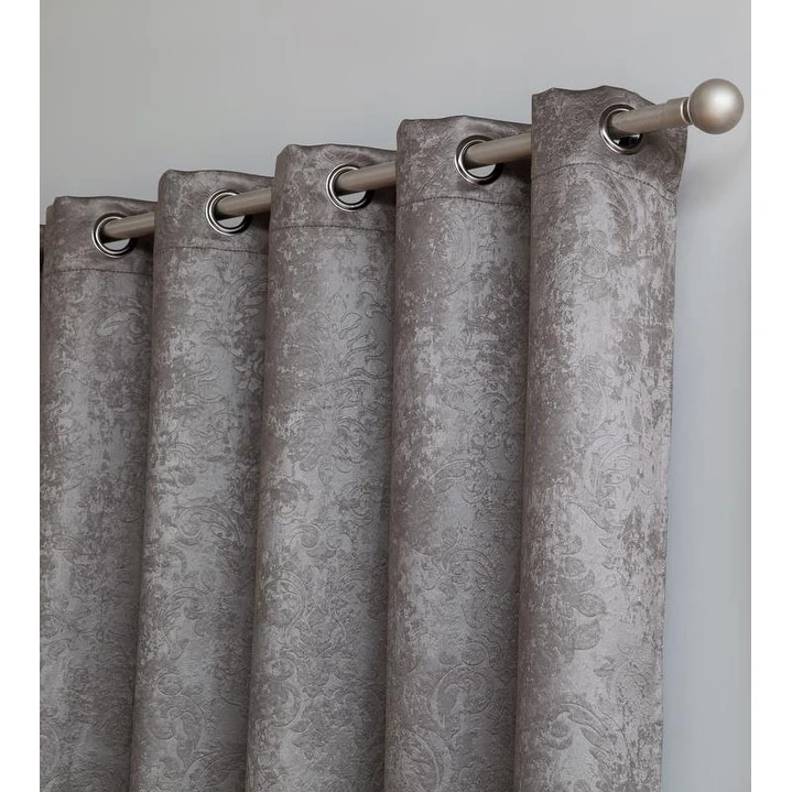 Hot Sale ???? Gracewood Hollow Plakalo Embossed Thermal-weaved Blackout Grommet Drapery Curtains Light Grey ???? 8 Hot Sale ???? Gracewood Hollow Plakalo Embossed Thermal-weaved Blackout Grommet Drapery Curtains Light Grey ???? - Image 6