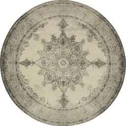 Best reviews of ???? Gracewood Hollow Oskison Faded Medallion Rug ???? -Gracewood Hollow shop Faded Heriz Ivory Grey Rug 710 Round a93235b4 0fc2 48aa 845c 2353d0d1f7bb 1000