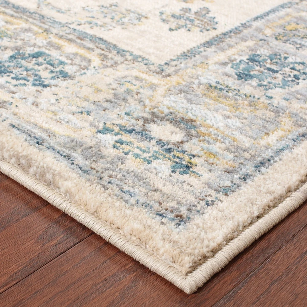 Brand new ⌛ Gracewood Hollow Strete Faded Traditional Ivory/ Blue Rug Cream/blue ???? 4 Brand new ⌛ Gracewood Hollow Strete Faded Traditional Ivory/ Blue Rug Cream/blue ???? - Image 2