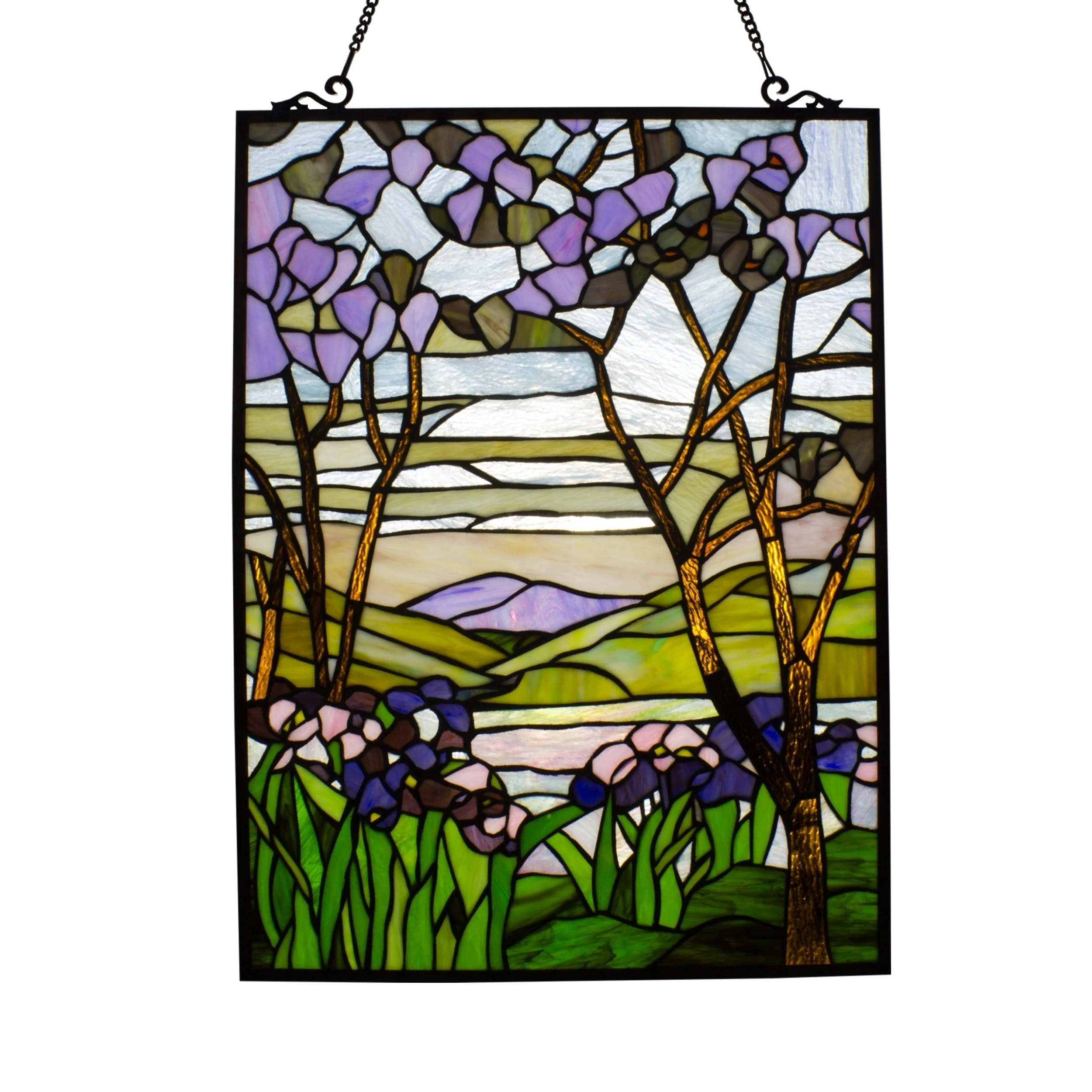 Discount ???? Gracewood Hollow Yamusangie Floral Stained Glass Window Panel Suncatcher ⌛ 3 Discount ???? Gracewood Hollow Yamusangie Floral Stained Glass Window Panel Suncatcher ⌛