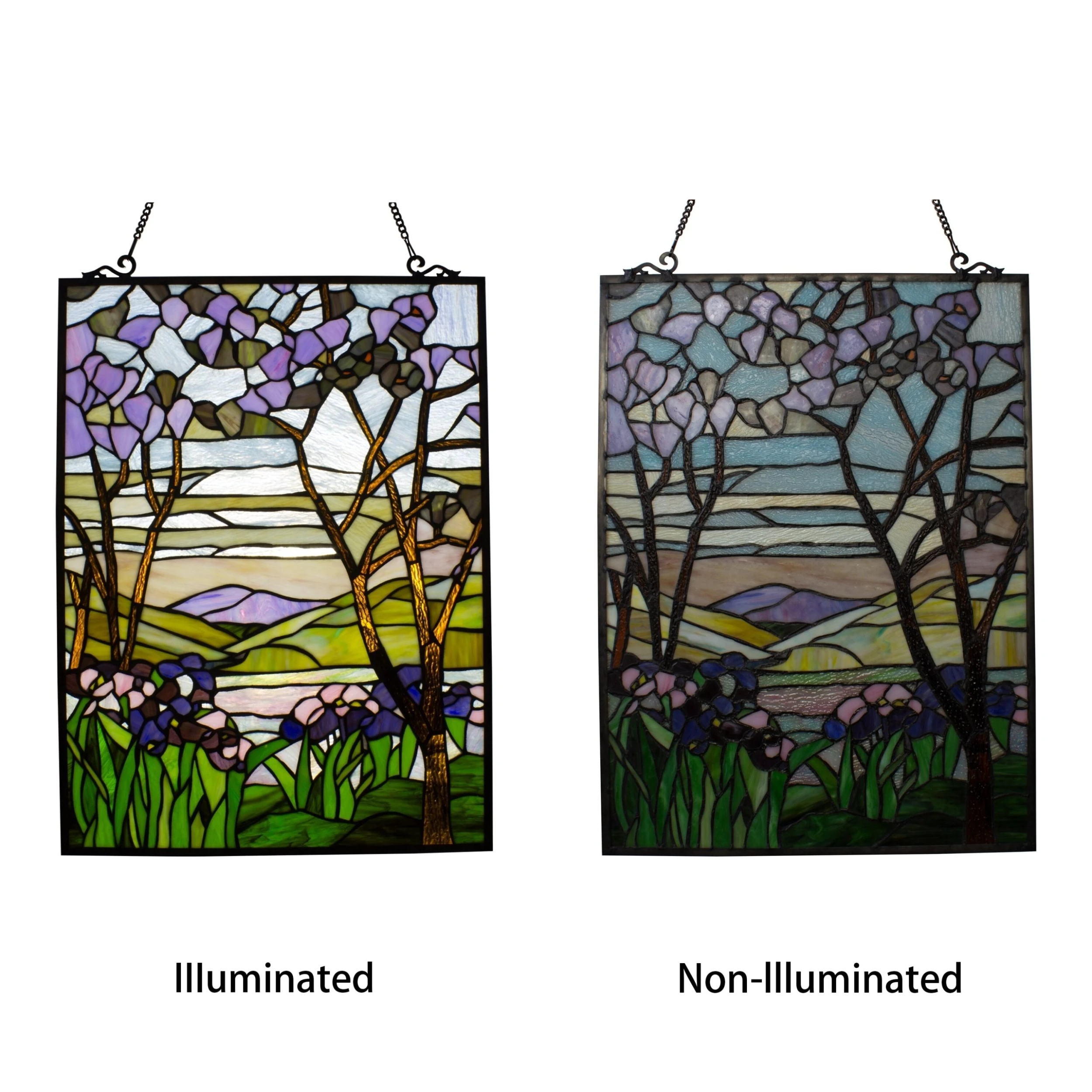 Discount ???? Gracewood Hollow Yamusangie Floral Stained Glass Window Panel Suncatcher ⌛ 4 Discount ???? Gracewood Hollow Yamusangie Floral Stained Glass Window Panel Suncatcher ⌛ - Image 2