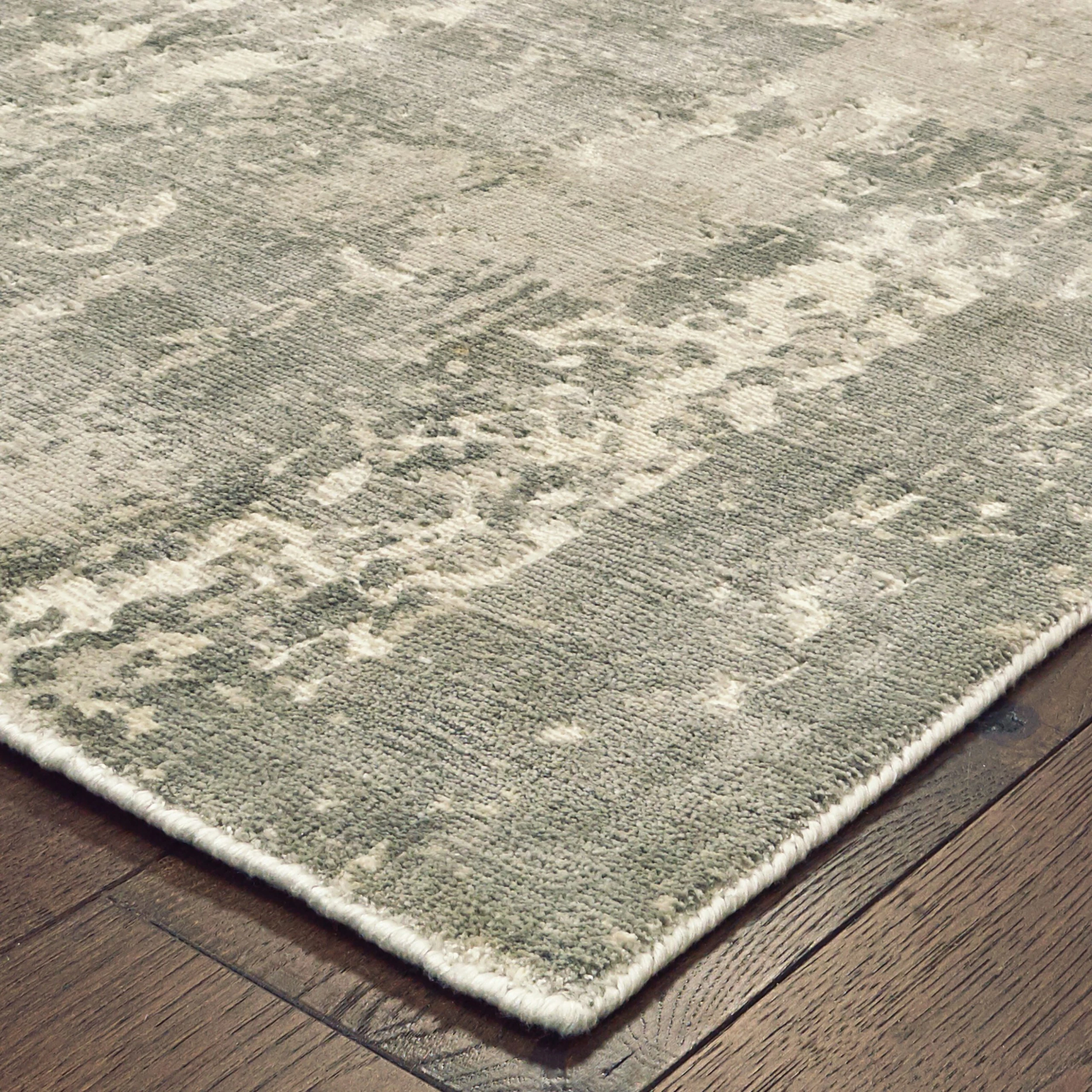 Wholesale ???? Gracewood Hollow Khachatur Distressed High-Low Grey And Ivory Area Rug ???? 4 Wholesale ???? Gracewood Hollow Khachatur Distressed High-Low Grey And Ivory Area Rug ???? - Image 2