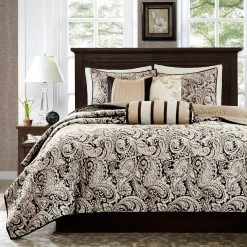 Hot Sale ⭐ Gracewood Hollow Abley Black Quilted Coverlet Set ✨