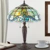 Flash Sale ⭐ Gracewood Hollow Asdreni 20-inch Stained Glass Tiffany Lamp - 14"L X 14"W X 20.25"H ???? -Gracewood Hollow shop Gracewood Hollow Asdreni 20 inch Stained Glass Tiffany Lamp