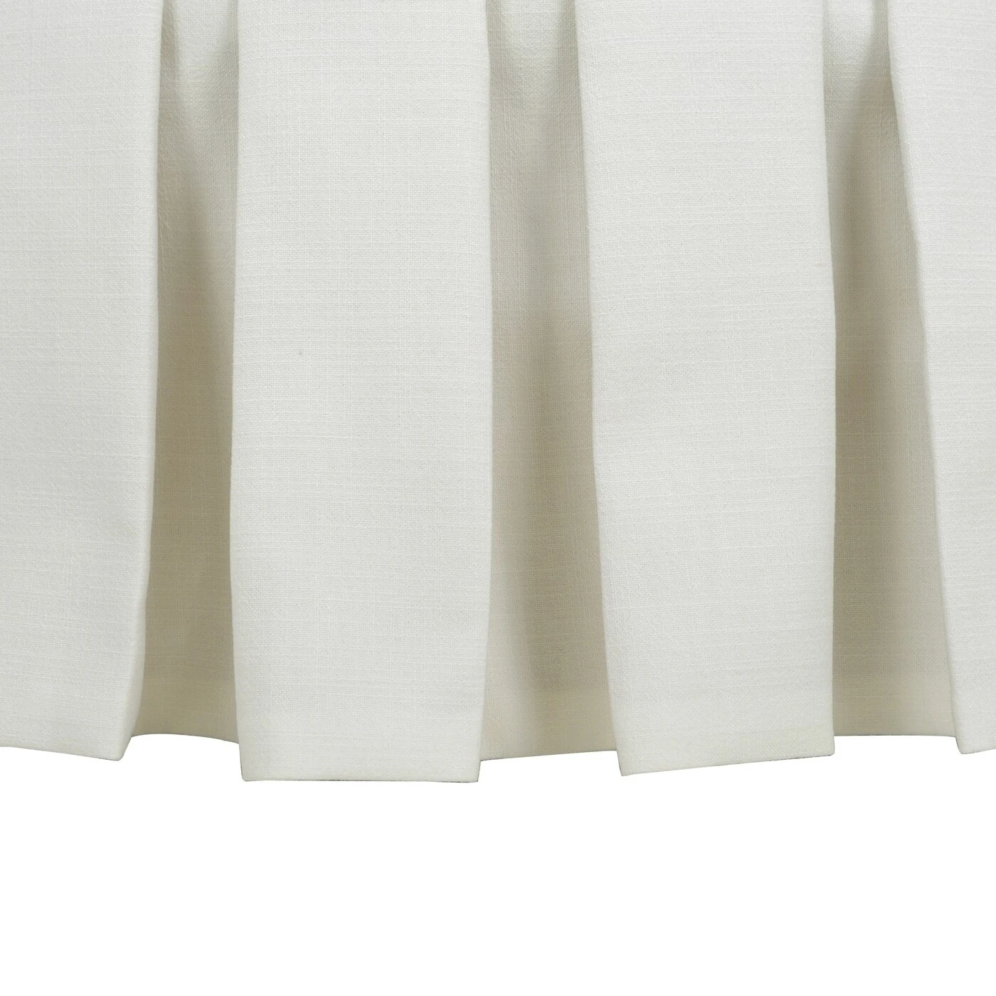 New ???? Gracewood Hollow Baruti Tufted Cocktail Ottoman With Pleated ???? Skirt Antique White ???? 8 New ???? Gracewood Hollow Baruti Tufted Cocktail Ottoman With Pleated ???? Skirt Antique White ???? - Image 6