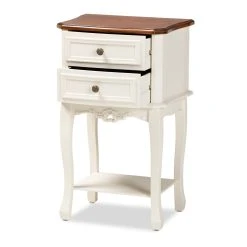 Top 10 ???? Gracewood Hollow Benjam Classic French 2-drawer Nightstand With Lower Shelf ???? -Gracewood Hollow shop Gracewood Hollow Benjam Classic French 2 drawer Nightstand with Lower Shelf 2