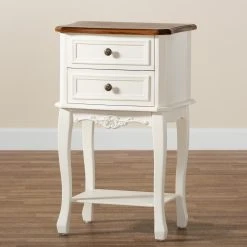Top 10 ???? Gracewood Hollow Benjam Classic French 2-drawer Nightstand With Lower Shelf ???? -Gracewood Hollow shop Gracewood Hollow Benjam Classic French 2 drawer Nightstand with Lower Shelf 7