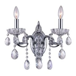 Flash Sale ???? Gracewood Hollow Besong 2-light Wall Sconce With Chrome Finish ????