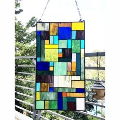 Best deal ???? Gracewood Hollow Bulosan Glass Window Panel/Suncatcher With Geometric Accents ⭐