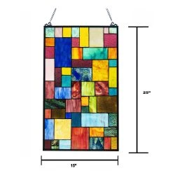 Cheap ???? Gracewood Hollow Cabico Glass Window Panel/Suncatcher With Geometric Accents ✨ -Gracewood Hollow shop Gracewood Hollow Cabico Glass Window Panel Suncatcher with Geometric Accents 95a076a3 90b1 45f8 8136 6d3ff2033d88