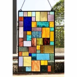 Cheap ???? Gracewood Hollow Cabico Glass Window Panel/Suncatcher With Geometric Accents ✨